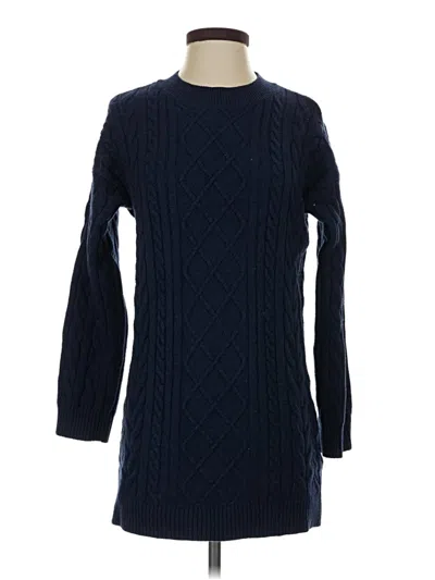 Pre-owned Hollister Pullover Sweater In Blue