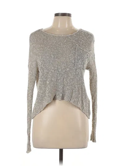 Pre-owned Hollister Pullover Sweater In Brown