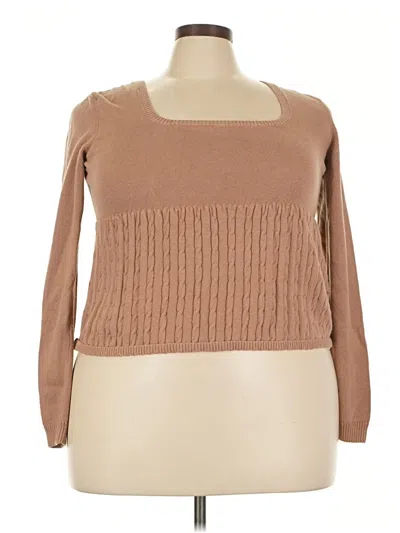Pre-owned Hollister Pullover Sweater In Brown