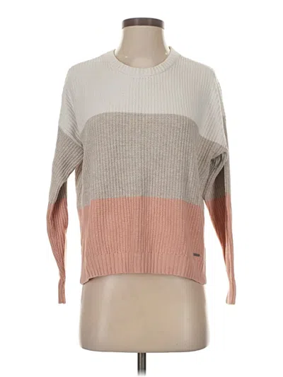 Pre-owned Hollister Pullover Sweater In Brown