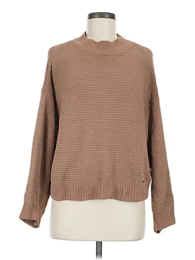 Pre-owned Hollister Pullover Sweater In Brown