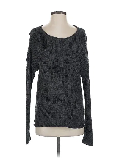 Pre-owned Hollister Pullover Sweater In Gray