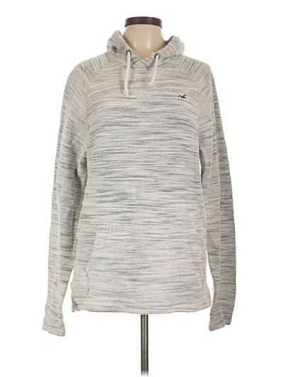 Pre-owned Hollister Pullover Sweater In Gray