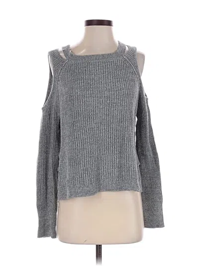 Pre-owned Hollister Pullover Sweater In Gray