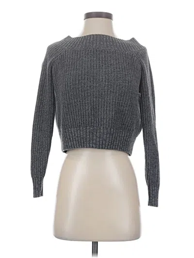 Pre-owned Hollister Pullover Sweater In Gray