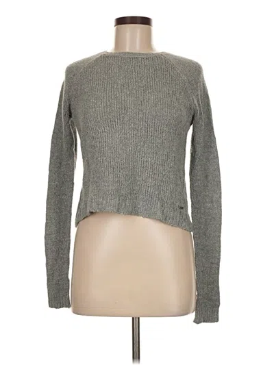 Pre-owned Hollister Pullover Sweater In Gray