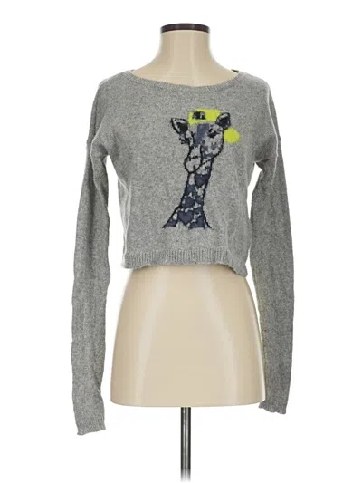 Pre-owned Hollister Pullover Sweater In Gray