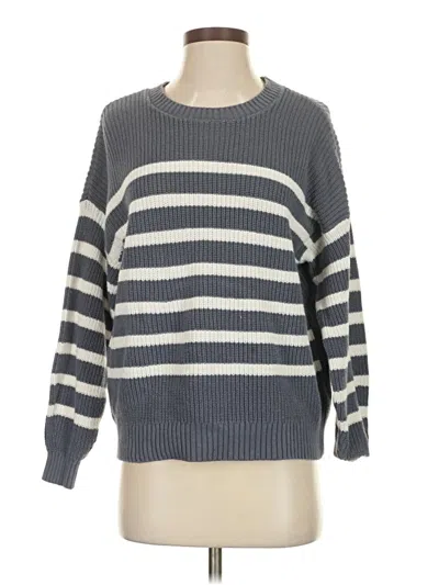 Pre-owned Hollister Pullover Sweater In Gray