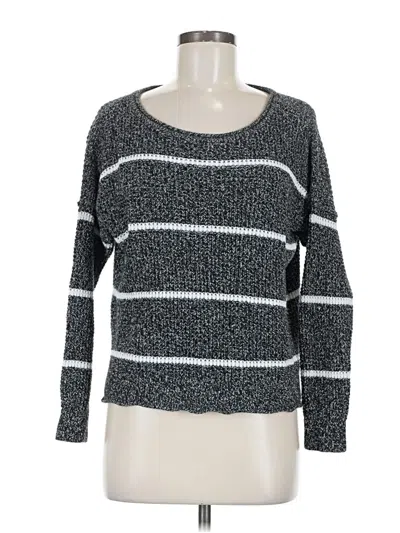 Pre-owned Hollister Pullover Sweater In Gray