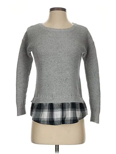 Pre-owned Hollister Pullover Sweater In Gray