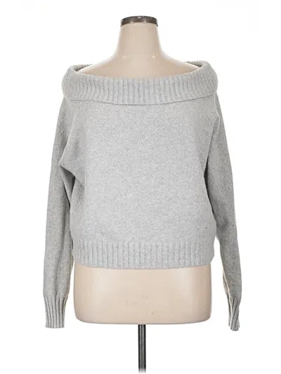 Pre-owned Hollister Pullover Sweater In Gray