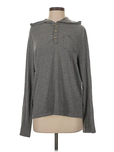 Pre-owned Hollister Pullover Sweater In Gray