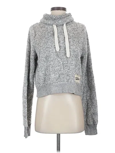 Pre-owned Hollister Pullover Sweater In Gray