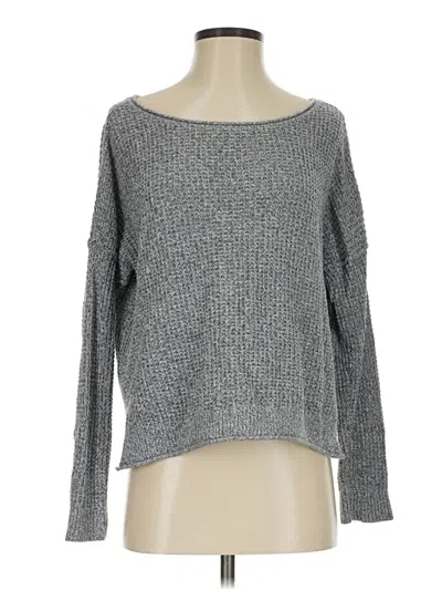 Pre-owned Hollister Pullover Sweater In Gray