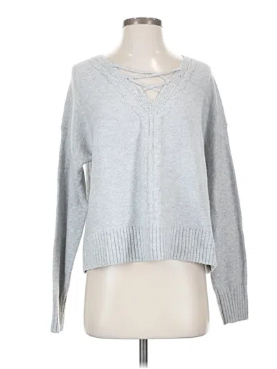 Pre-owned Hollister Pullover Sweater In Gray