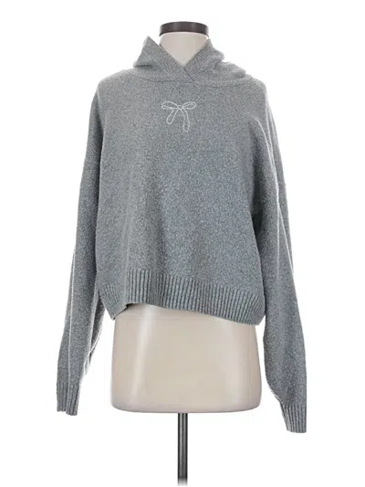 Pre-owned Hollister Pullover Sweater In Gray