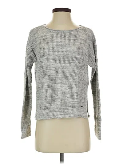 Pre-owned Hollister Pullover Sweater In Gray
