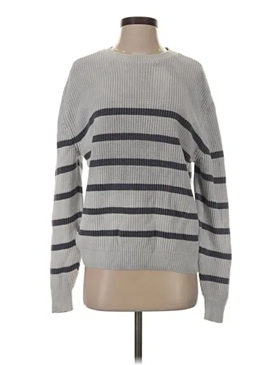 Pre-owned Hollister Pullover Sweater In Gray