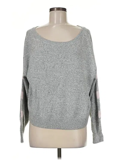 Hollister Pullover Sweater In Gray