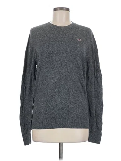 Pre-owned Hollister Pullover Sweater In Gray