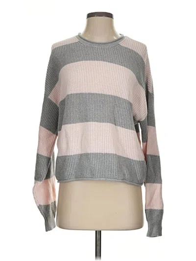 Pre-owned Hollister Pullover Sweater In Gray