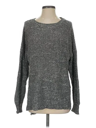 Pre-owned Hollister Pullover Sweater In Gray