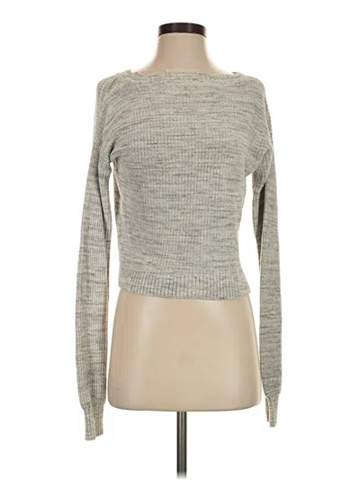 Pre-owned Hollister Pullover Sweater In Gray