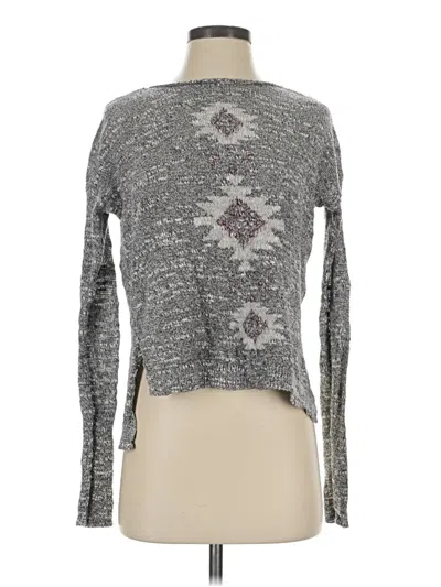 Pre-owned Hollister Pullover Sweater In Gray