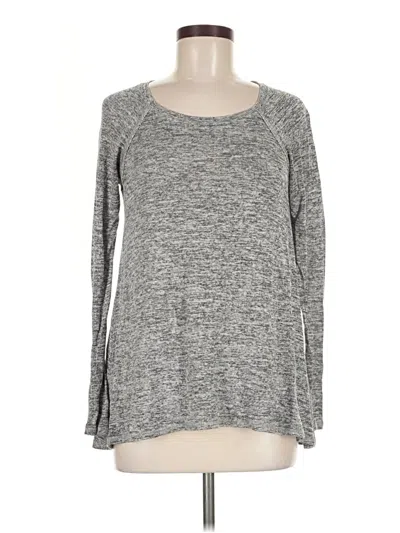 Pre-owned Hollister Pullover Sweater In Gray