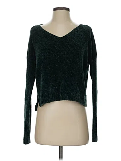 Pre-owned Hollister Pullover Sweater In Green