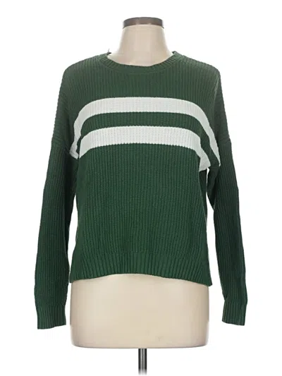 Pre-owned Hollister Pullover Sweater In Green