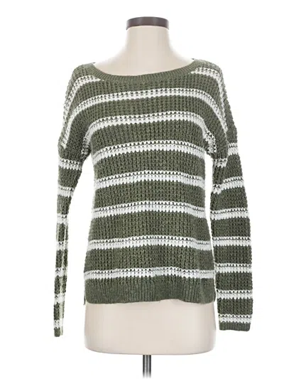 Pre-owned Hollister Pullover Sweater In Green