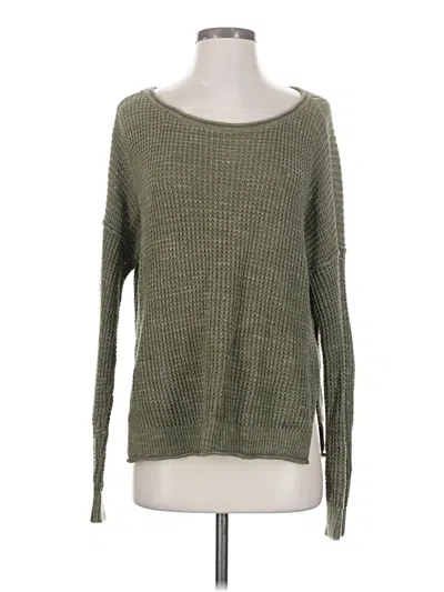 Pre-owned Hollister Pullover Sweater In Green