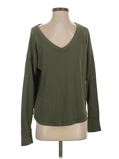 Pre-owned Hollister Pullover Sweater In Green