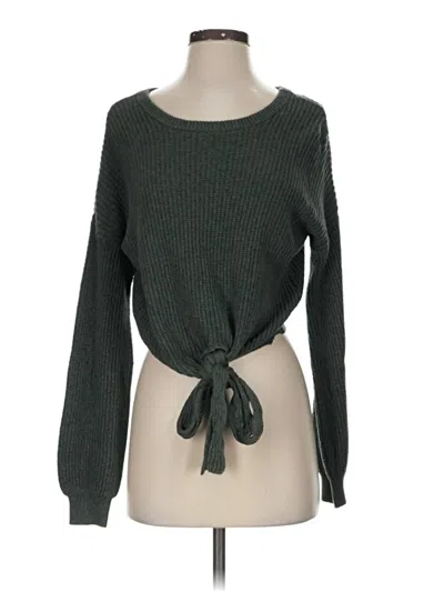 Pre-owned Hollister Pullover Sweater In Green