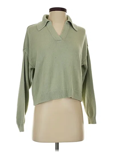 Pre-owned Hollister Pullover Sweater In Green