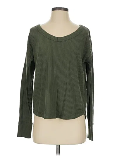 Pre-owned Hollister Pullover Sweater In Green
