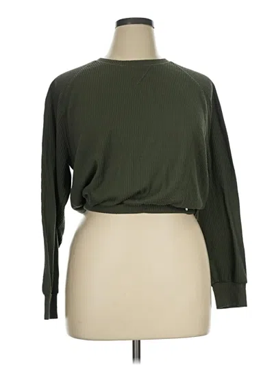 Pre-owned Hollister Pullover Sweater In Green