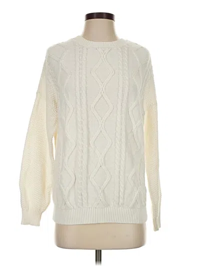 Pre-owned Hollister Pullover Sweater In Ivory