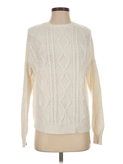 Pre-owned Hollister Pullover Sweater In Ivory