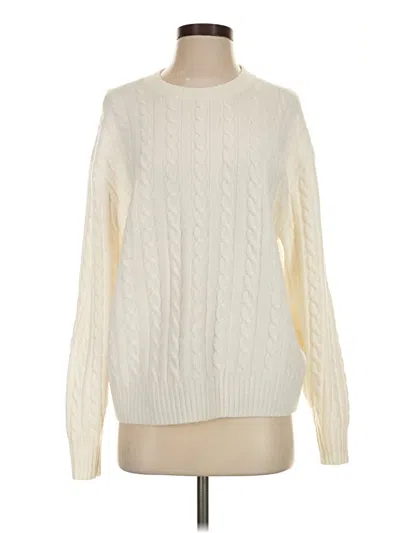 Pre-owned Hollister Pullover Sweater In Ivory