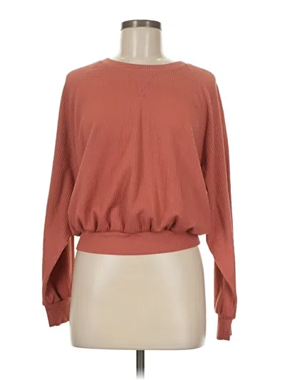 Pre-owned Hollister Pullover Sweater In Orange