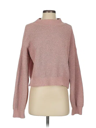 Pre-owned Hollister Pullover Sweater In Pink