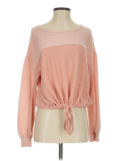 Pre-owned Hollister Pullover Sweater In Pink