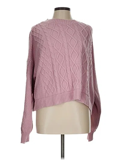 Pre-owned Hollister Pullover Sweater In Pink