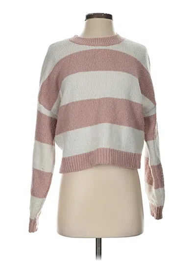 Pre-owned Hollister Pullover Sweater In Pink