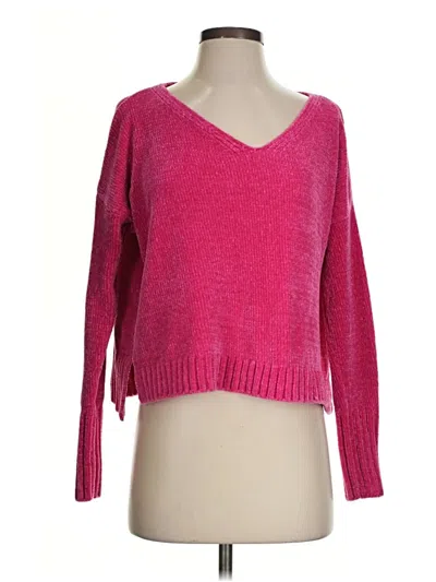 Pre-owned Hollister Pullover Sweater In Pink