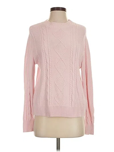 Pre-owned Hollister Pullover Sweater In Pink