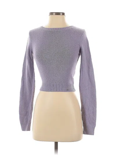 Pre-owned Hollister Pullover Sweater In Purple