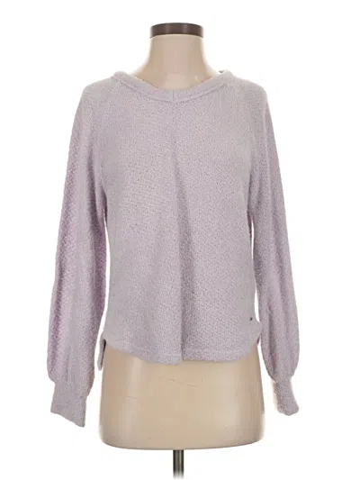 Pre-owned Hollister Pullover Sweater In Purple